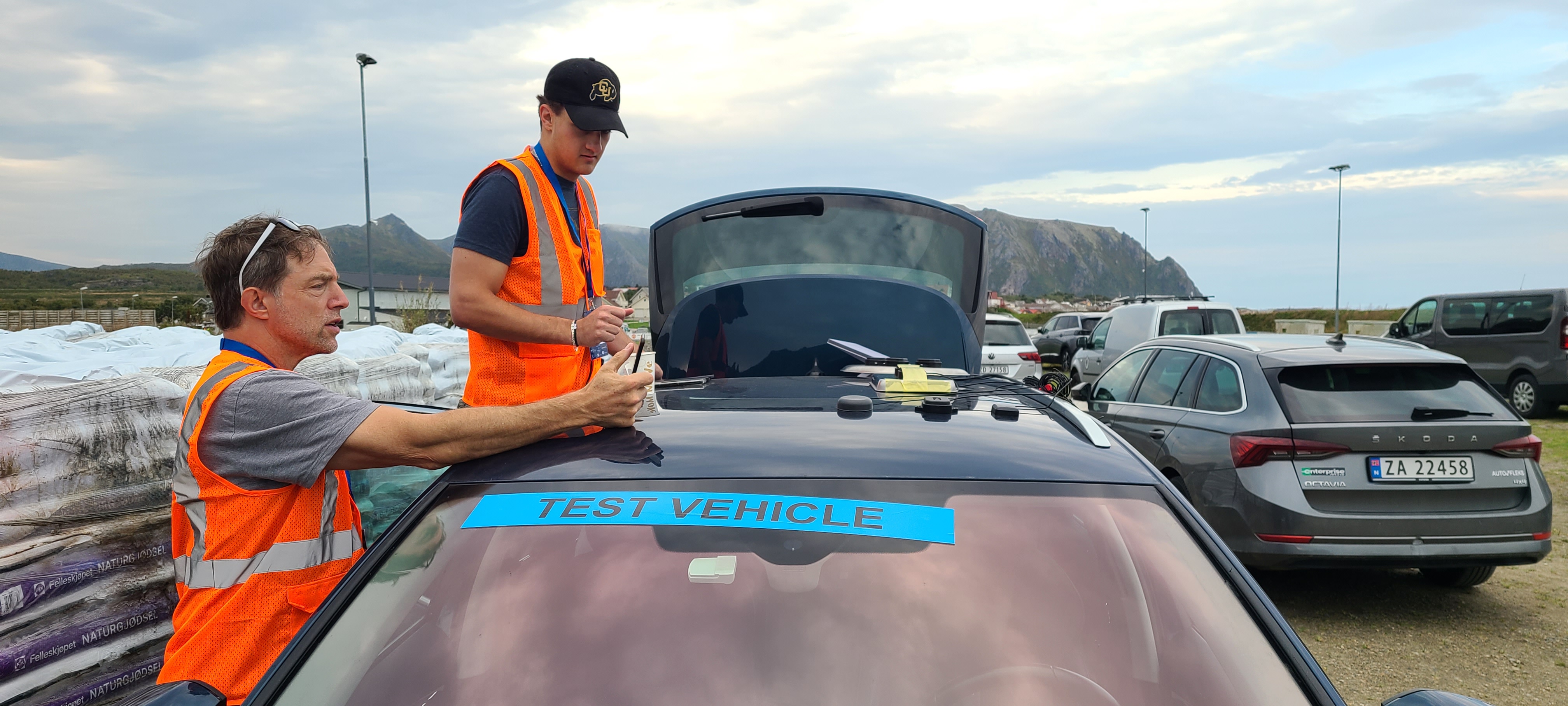 GNSS field test setup