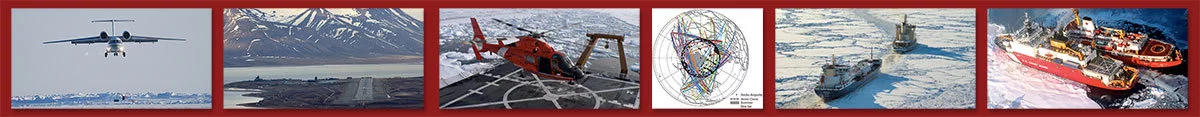 Arctic Navigation and ION GNSS 5-photo collage strip