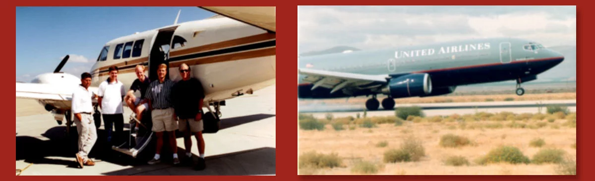 GPS for Airplane Navigation, Takeoffs and Landings 2-photo collage strip