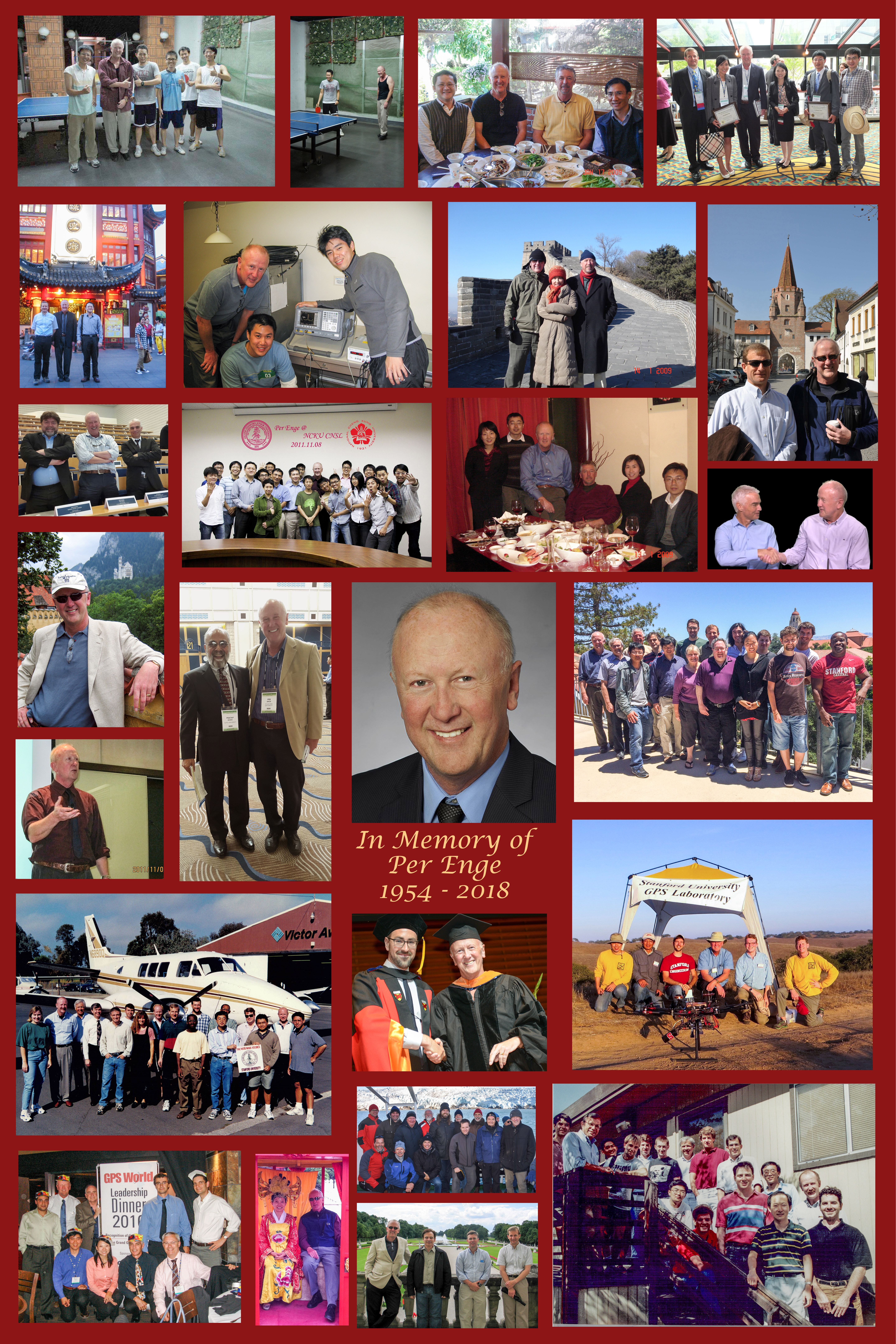 Professor Per Enge photo collage
